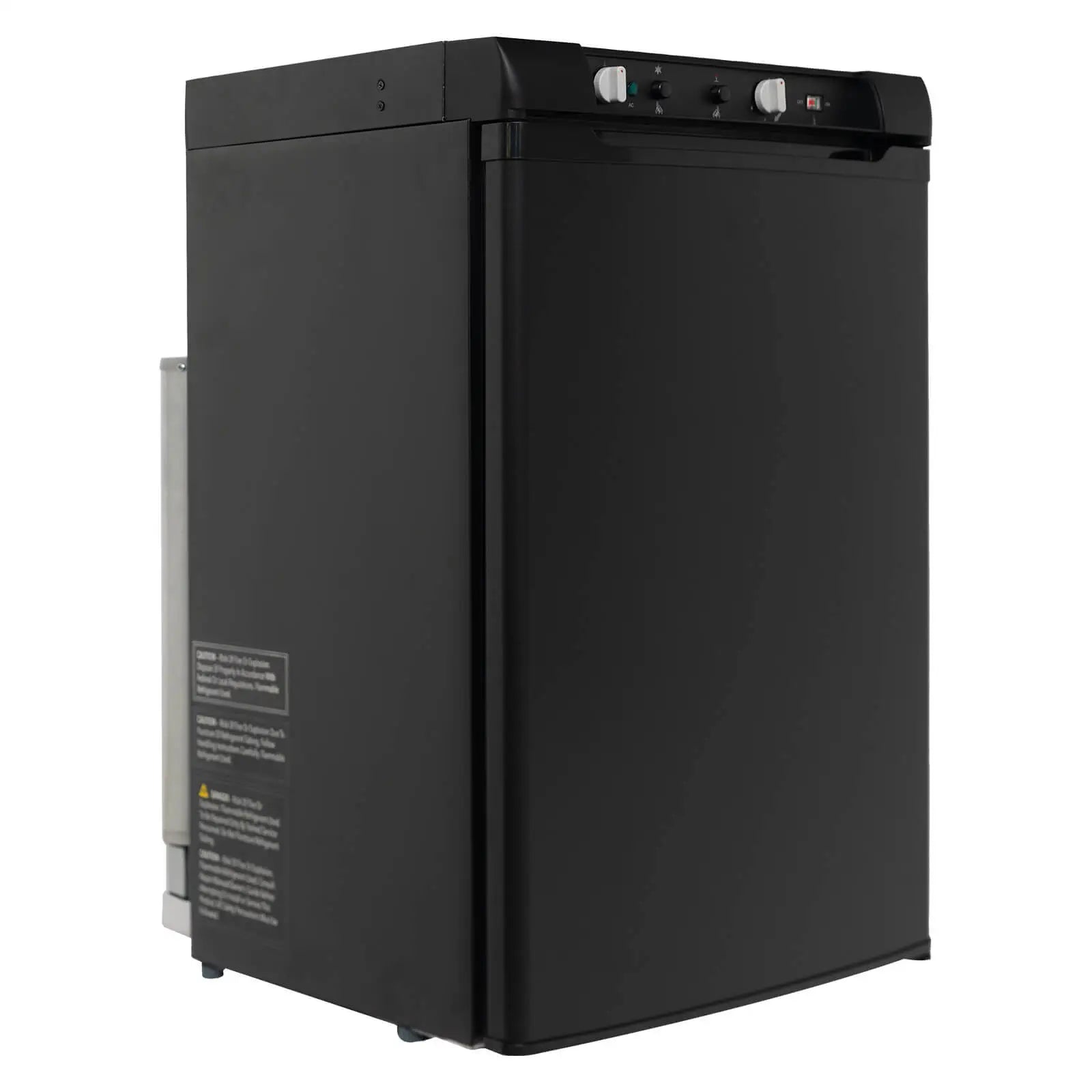  SMETA 3 Way Fridge Propane Refrigerator 12V/110V/Gas 1.4 Cu.Ft  LP Gas Off-Grid Refrigerator without Freezer - Compact RV Cabin Camping  Mini Fridge, Black : Automotive