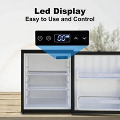 SMAD compact DC refrigerator for caravan with bulit-in Led display