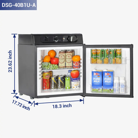 40liter small drinks fridge size