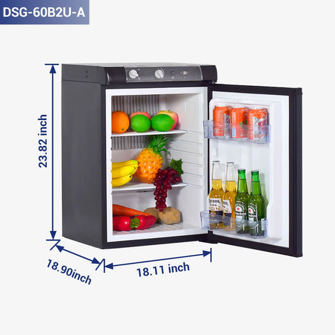 Smad 60L  small refrigerator without freezer size