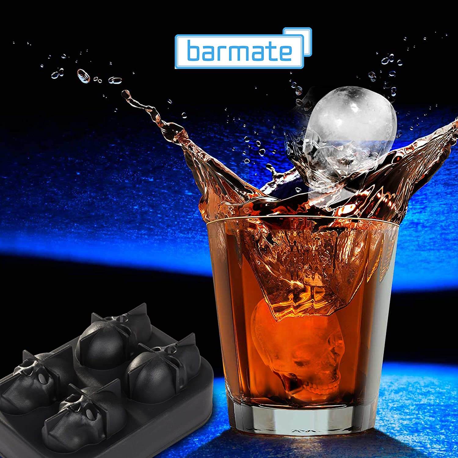 Ice Cube Trays, Portable Silicone Ice Cube Bin With Storage For Freezer,  Easy Push And Pop Out Ice Cube Maker Mold For Whisky, Red Wine, Cocktail